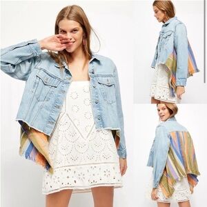 Free People In the Sun Denim Swing Jacket NWOT